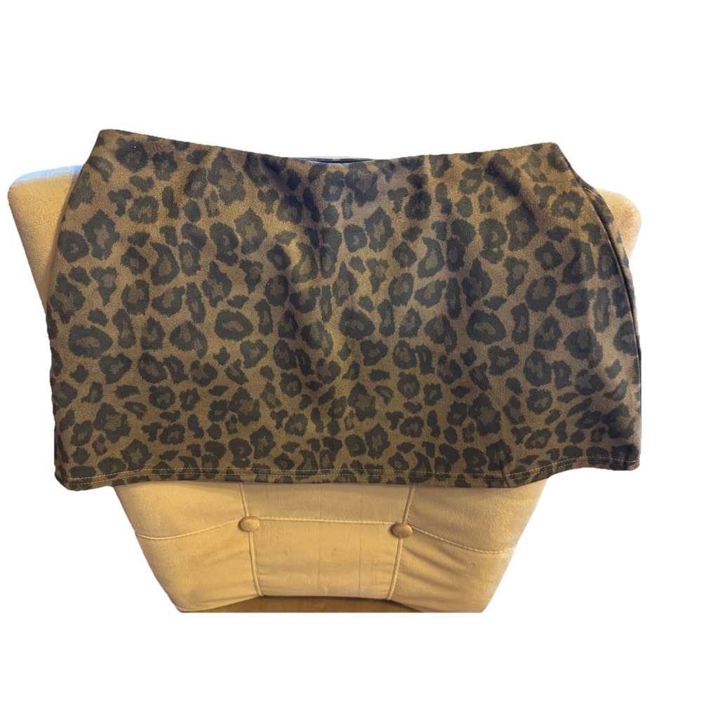 Chrome Riot Mini leopard Skort With Built In Panty Polyester Spandex Sz L W-28"